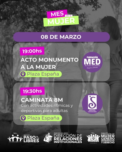 Libres conmemorará el Día Internacional de la Mujer con actividades en Plaza España