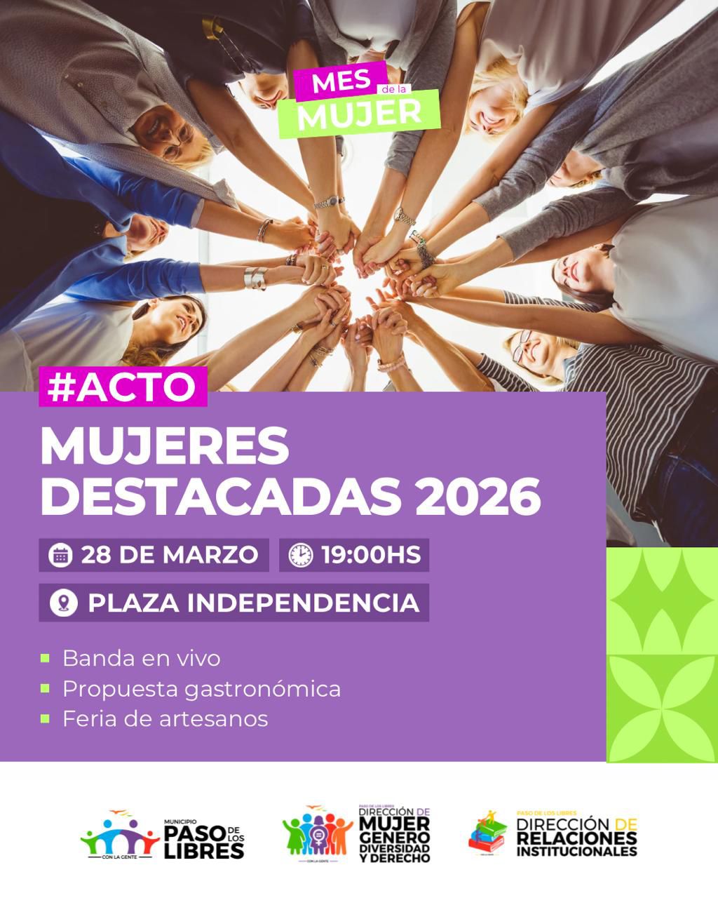 El Municipio libreño realizará un reconocimiento a mujeres destacadas 